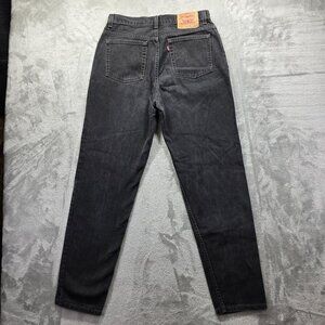 Vintage Levis 512 Jeans Womens 14 Black Slim Fit Tapered Leg USA Made 90s